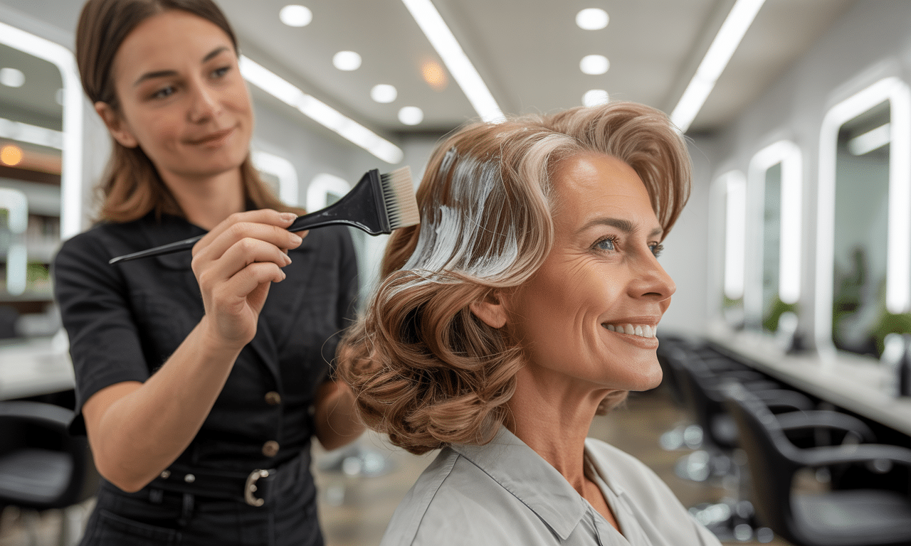 scopri il consiglio del parrucchiere per chi ha più di 60 anni: una tinta che ridona subito un aspetto più giovane e luminoso.